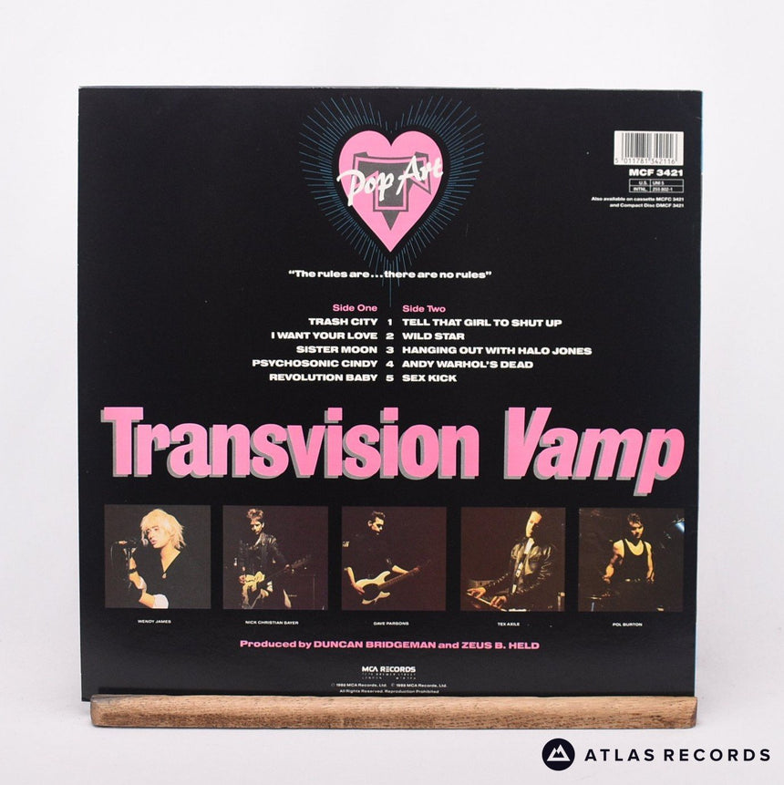 Transvision Vamp - Pop Art - LP Vinyl Record - EX/EX