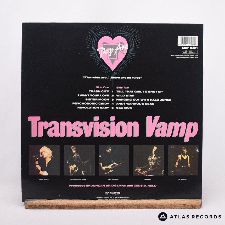 Transvision Vamp - Pop Art - LP Vinyl Record - EX/EX