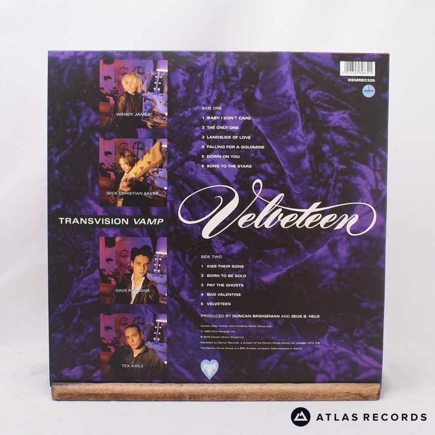 Transvision Vamp - Velveteen - Red Reissue LP Vinyl Record - NM/NM