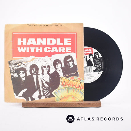 Traveling Wilburys Handle With Care 7" Vinyl Record - Front Cover & Record