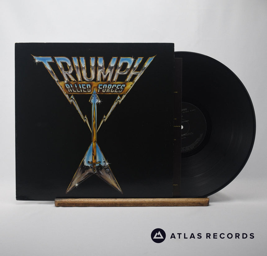 Triumph Allied Forces LP Vinyl Record - Front Cover & Record