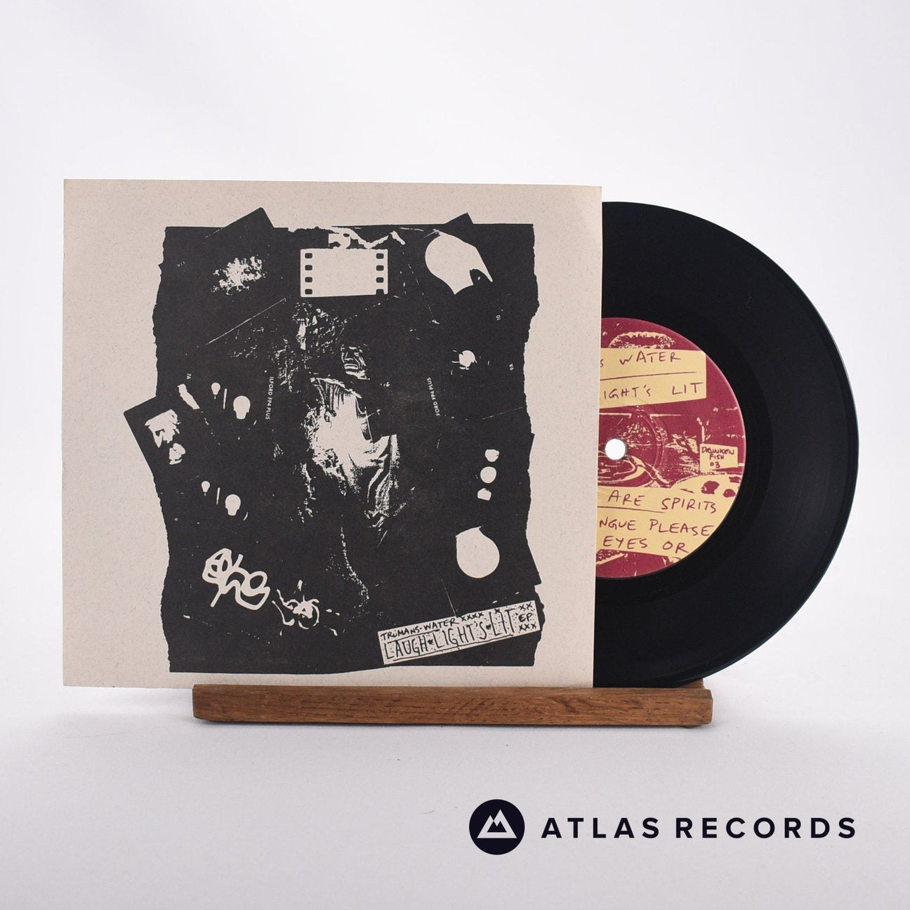 Trumans Water Laugh Light's Lit EP 7" Vinyl Record - Front Cover & Record