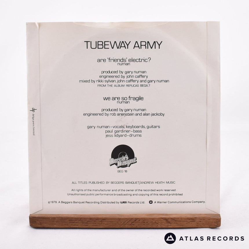 Tubeway Army - Are 'Friends' Electric? - Misprint 7" Vinyl Record - EX/EX