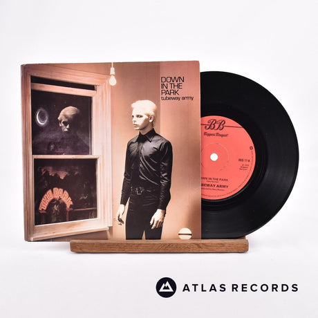 Tubeway Army Down In The Park 7" Vinyl Record - Front Cover & Record