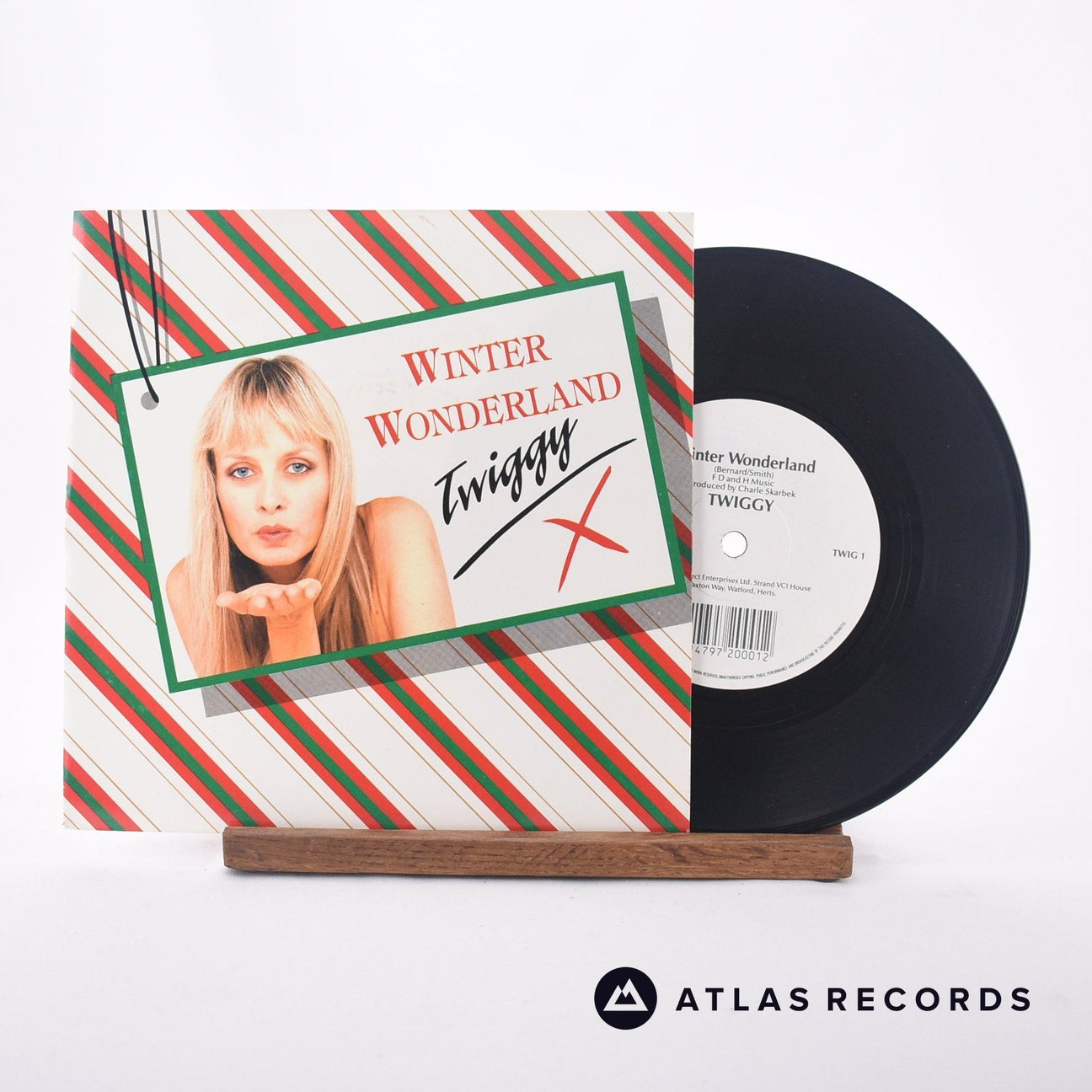 Twiggy Winter Wonderland 7" Vinyl Record - Front Cover & Record