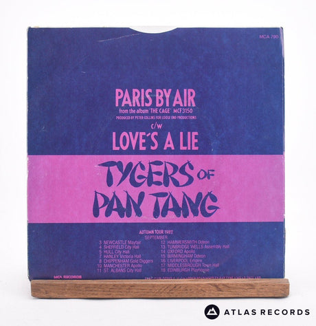 Tygers Of Pan Tang - Paris By Air - 7" Vinyl Record - VG+/EX