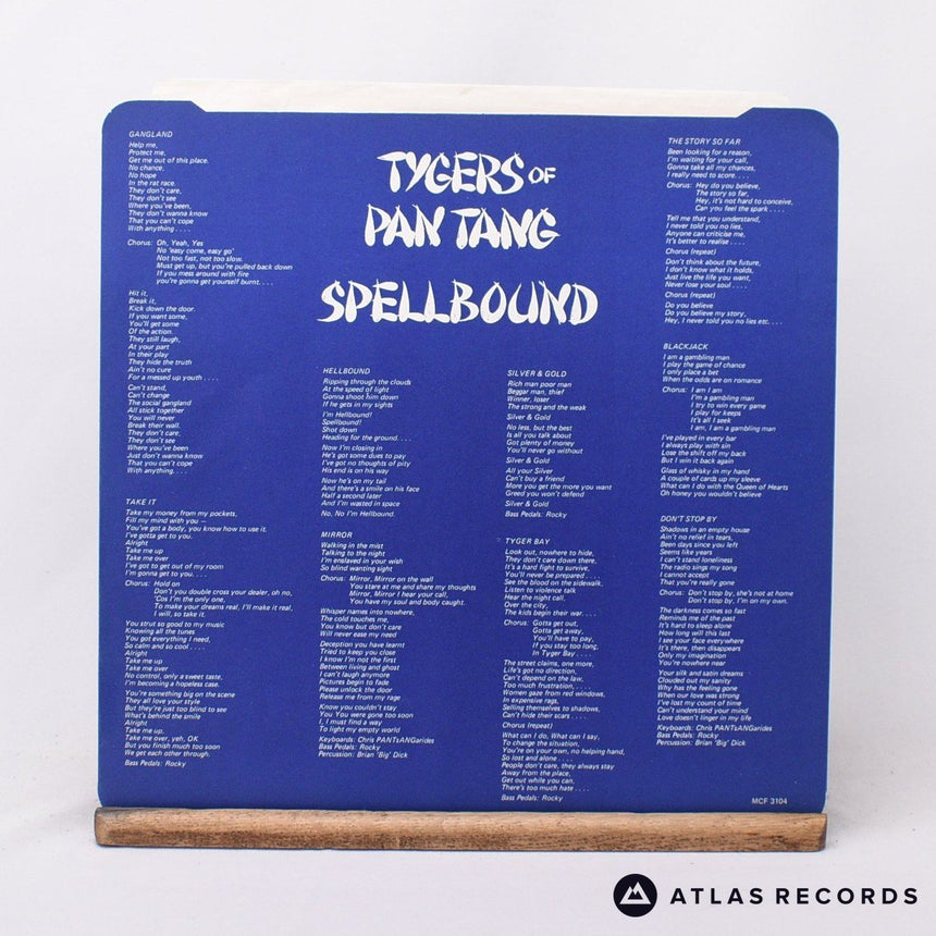Tygers Of Pan Tang - Spellbound - A2 B2 LP Vinyl Record - VG+/EX