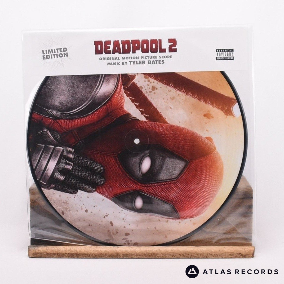 Tyler Bates Deadpool 2 LP Vinyl Record - Front Cover & Record