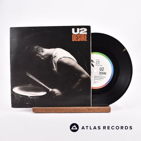 U2 Desire 7" Vinyl Record - Front Cover & Record