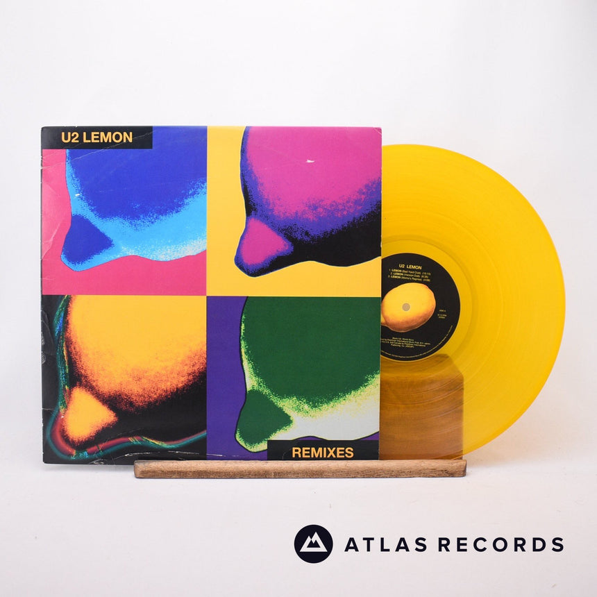 U2 Lemon 12" Vinyl Record - Front Cover & Record