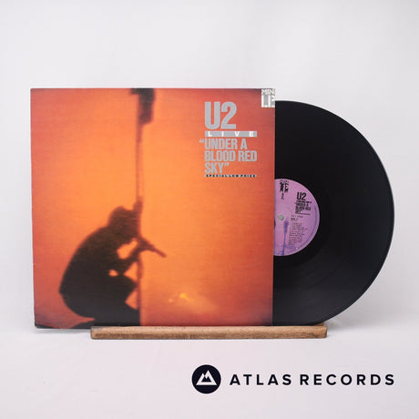 U2 Live "Under A Blood Red Sky" LP Vinyl Record - Front Cover & Record