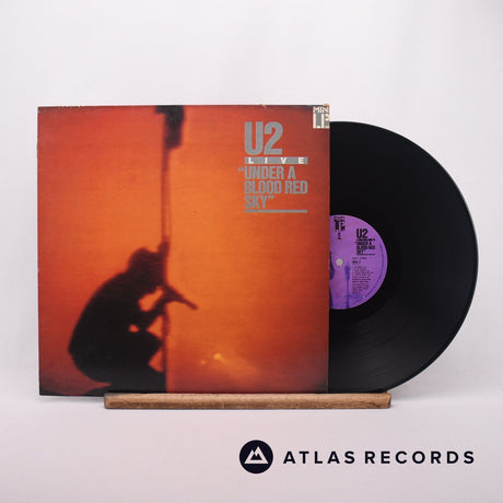 U2 Live "Under A Blood Red Sky" LP Vinyl Record - Front Cover & Record