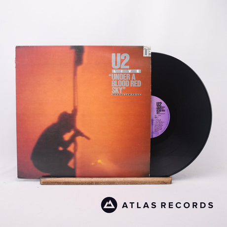 U2 Live "Under A Blood Red Sky" LP Vinyl Record - Front Cover & Record