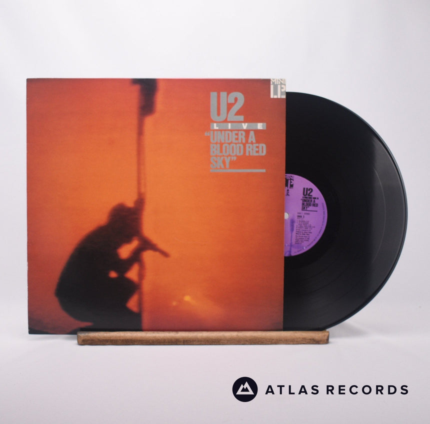 U2 Live "Under A Blood Red Sky" LP Vinyl Record - Front Cover & Record