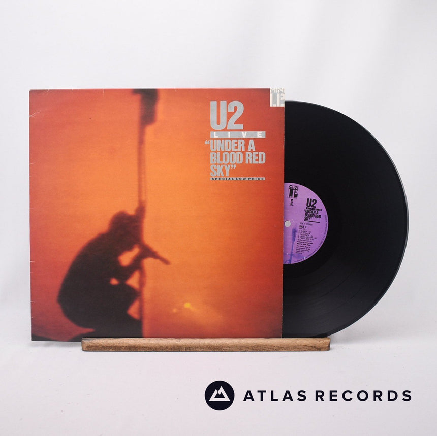 U2 Live "Under A Blood Red Sky" LP Vinyl Record - Front Cover & Record