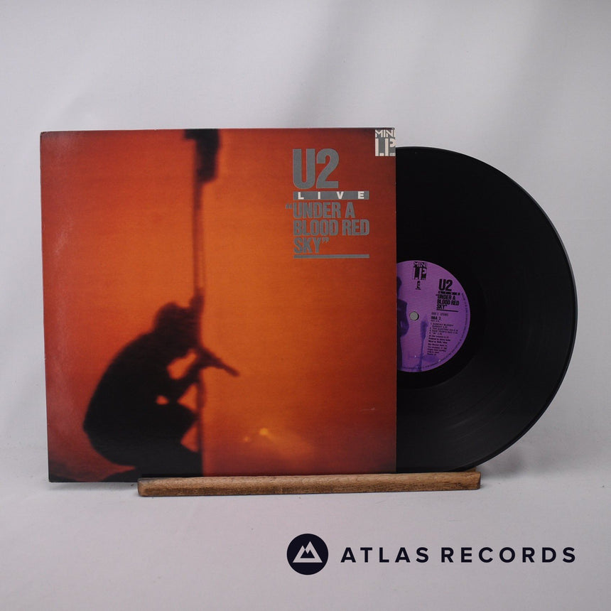 U2 Live "Under A Blood Red Sky" LP Vinyl Record - Front Cover & Record