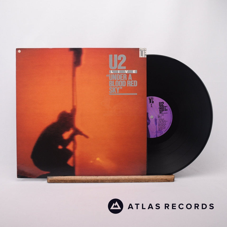 U2 Live "Under A Blood Red Sky" LP Vinyl Record - Front Cover & Record
