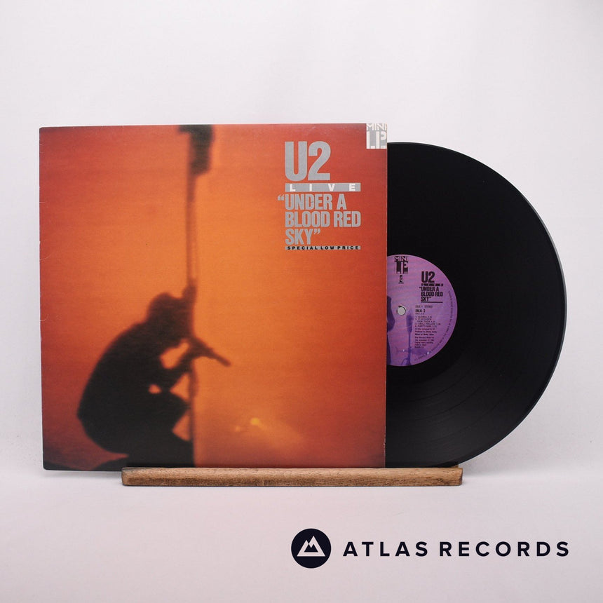 U2 Live "Under A Blood Red Sky" LP Vinyl Record - Front Cover & Record
