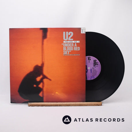 U2 Live "Under A Blood Red Sky" LP Vinyl Record - Front Cover & Record