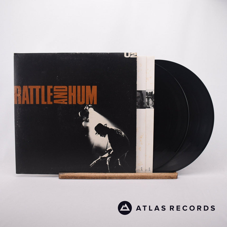 U2 Rattle And Hum 2 x LP Vinyl Record - Front Cover & Record