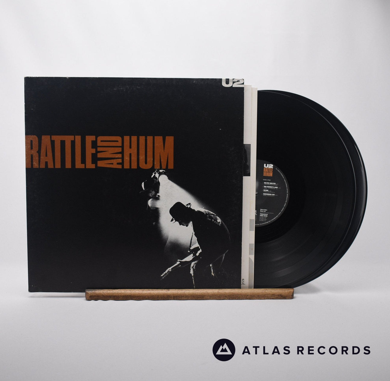 U2 Rattle And Hum Double LP Vinyl Record - Front Cover & Record