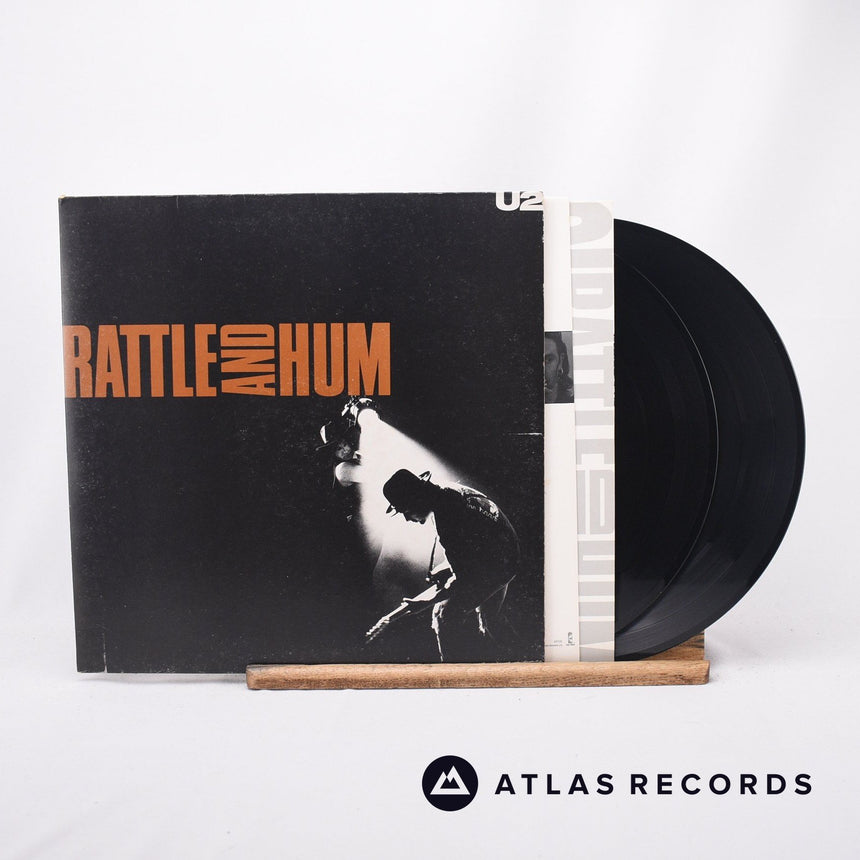 U2 Rattle And Hum 2 x LP Vinyl Record - Front Cover & Record