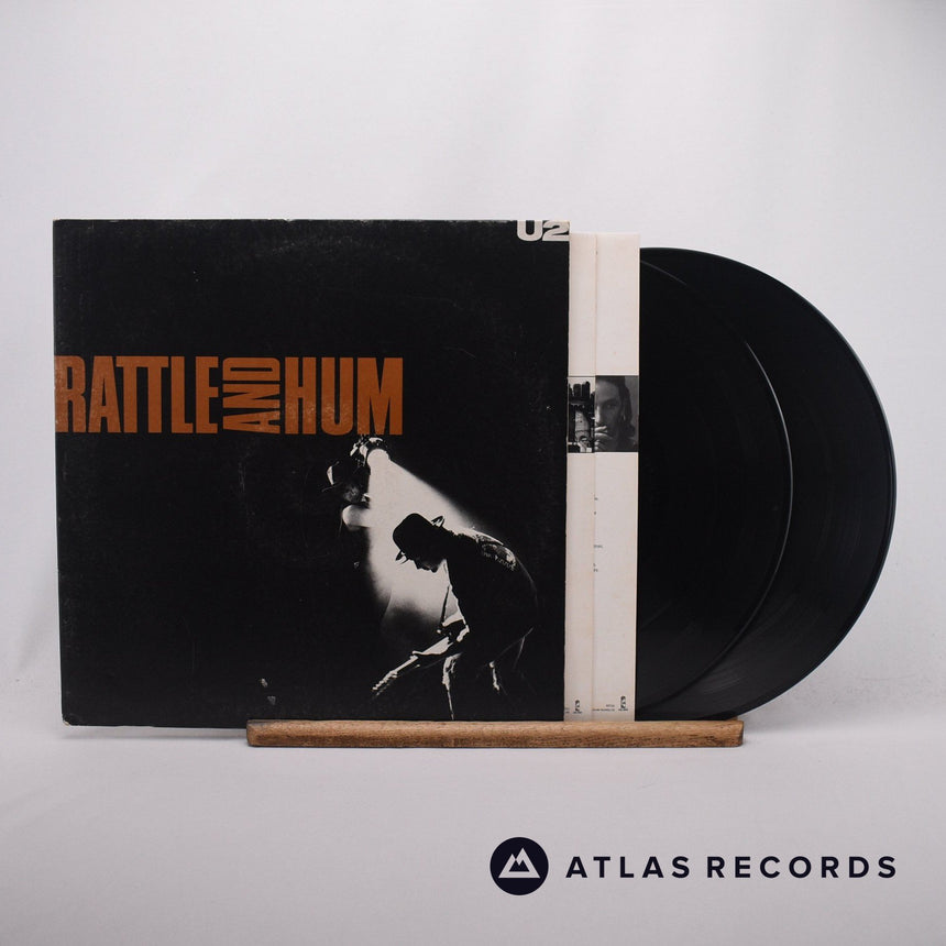 U2 Rattle And Hum 2 x LP Vinyl Record - Front Cover & Record
