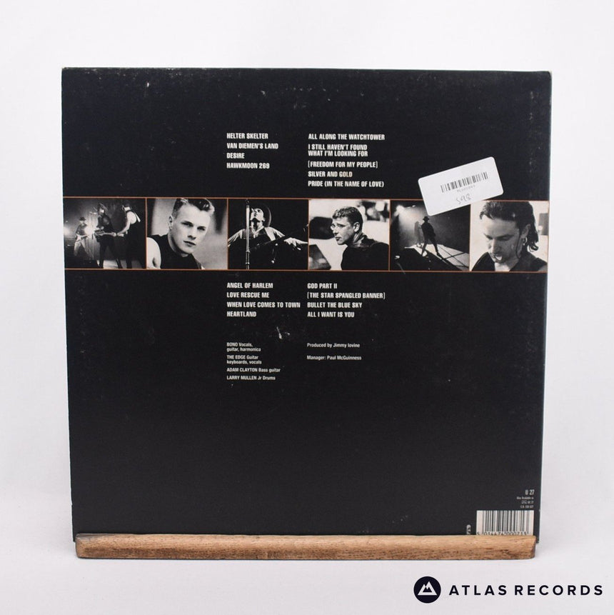 U2 - Rattle And Hum - Gatefold A2 B-II A-3 B-2 2 x LP Vinyl Record - VG/EX