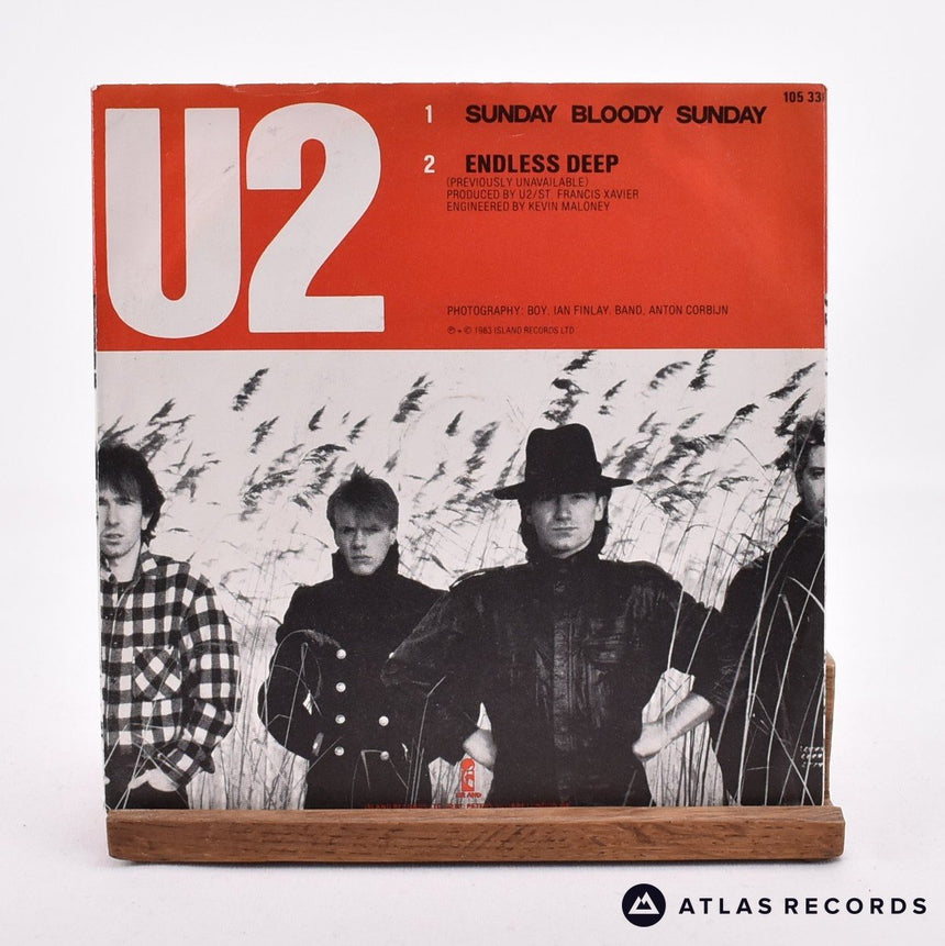 U2 - Sunday Bloody Sunday - 7" Vinyl Record - VG+/VG+