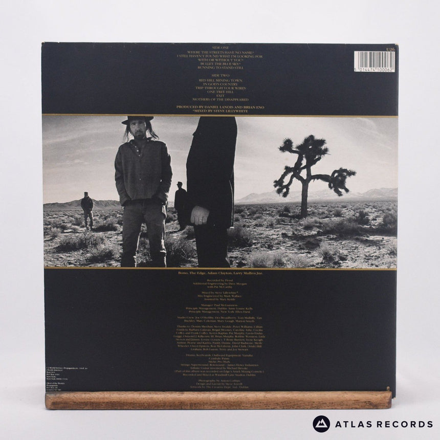 U2 - The Joshua Tree - Lyric Sheet Gatefold A-2 B-1 LP Vinyl Record - VG+/VG+