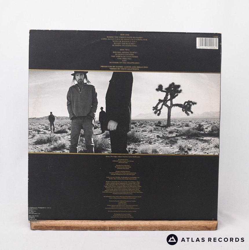 U2 - The Joshua Tree - Townhouse Gatefold A2 B//7 LP Vinyl Record - EX/VG+
