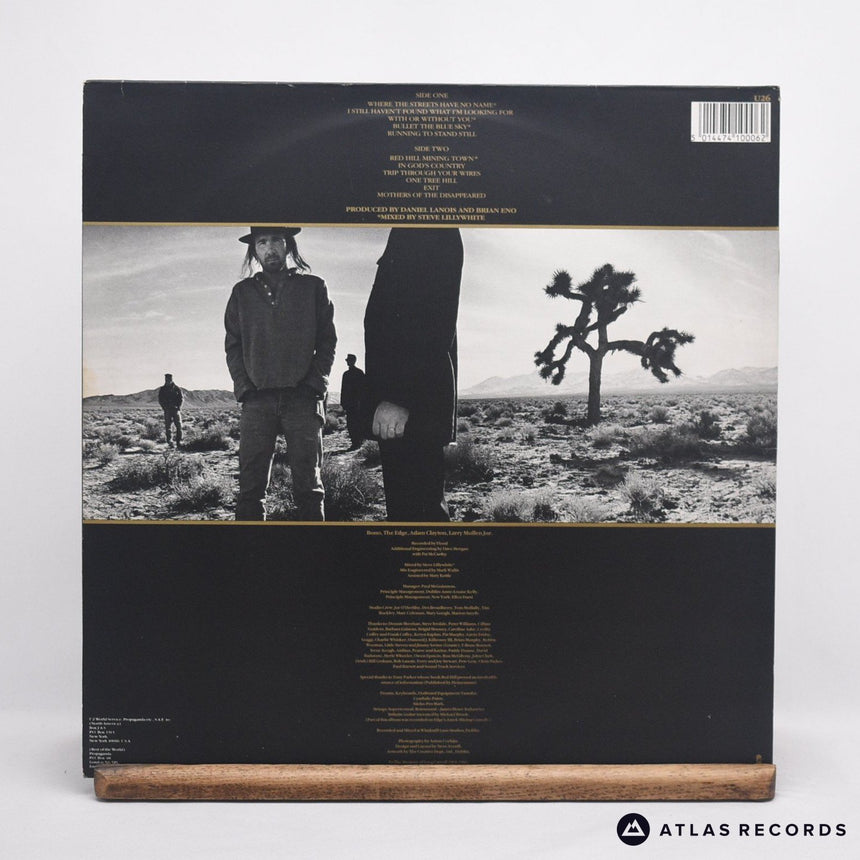 U2 - The Joshua Tree - Lyric Sheet Gatefold A2 B//4 LP Vinyl Record - EX/VG+