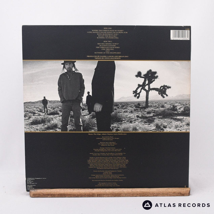 U2 - The Joshua Tree - Reissue Gatefold A-3U B-4U LP Vinyl Record - VG+/VG+