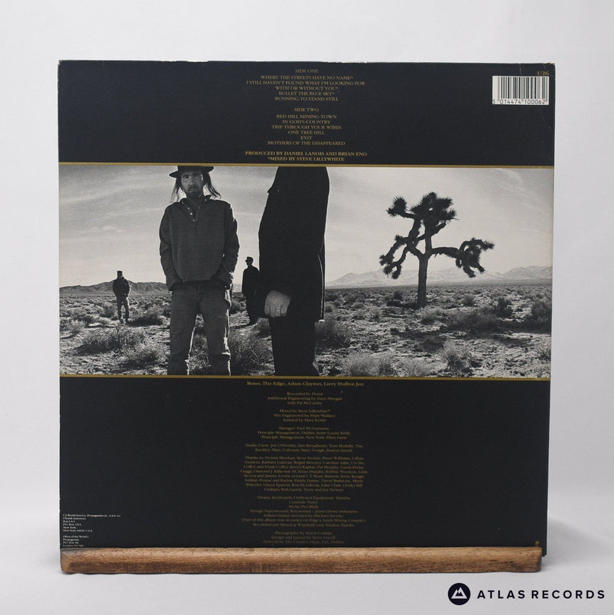 U2 - The Joshua Tree - Gatefold A-3 B-3 LP Vinyl Record - VG+/VG+