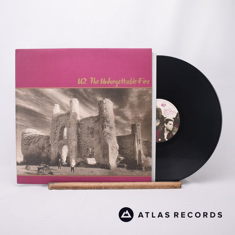 U2 The Unforgettable Fire LP Vinyl Record - Front Cover & Record