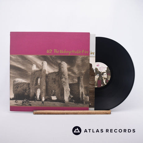 U2 The Unforgettable Fire LP Vinyl Record - Front Cover & Record