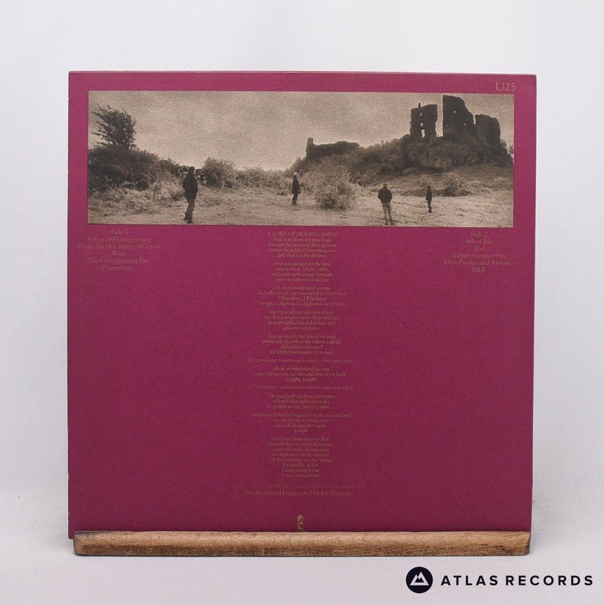 U2 - The Unforgettable Fire - Textured Sleeve LP Vinyl Record - EX/EX