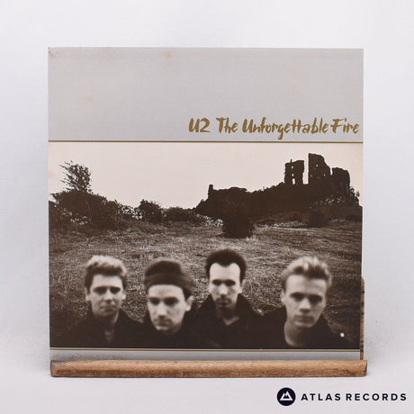 U2 - The Unforgettable Fire - Textured Sleeve LP Vinyl Record - EX/VG+