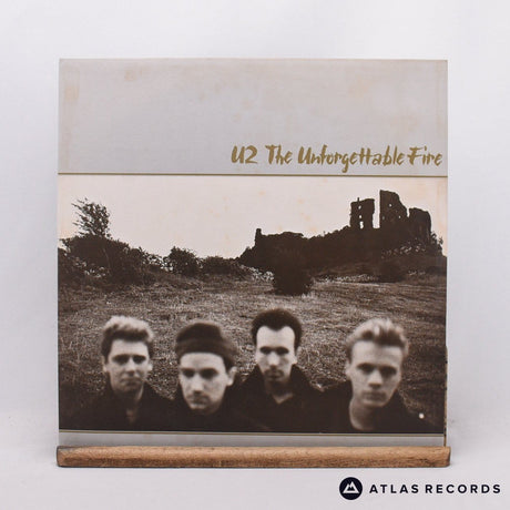 U2 - The Unforgettable Fire - Textured Sleeve LP Vinyl Record - EX/EX