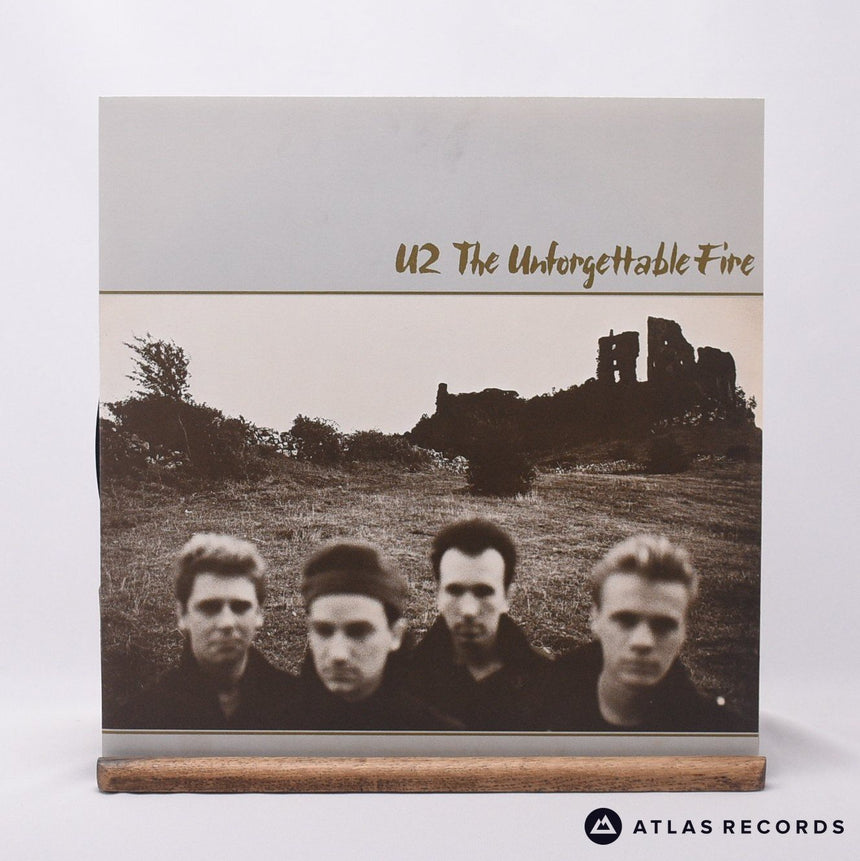 U2 - The Unforgettable Fire - Textured Sleeve LP Vinyl Record - EX/EX