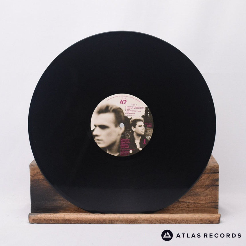 U2 - The Unforgettable Fire - Textured Sleeve A-7U B-7U LP Vinyl Record - EX/EX