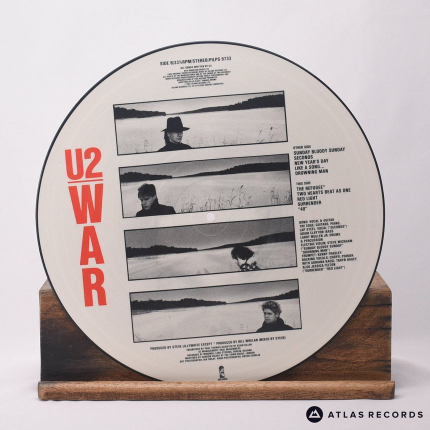 U2 - War - Picture Disc Black Rim LP Vinyl Record -