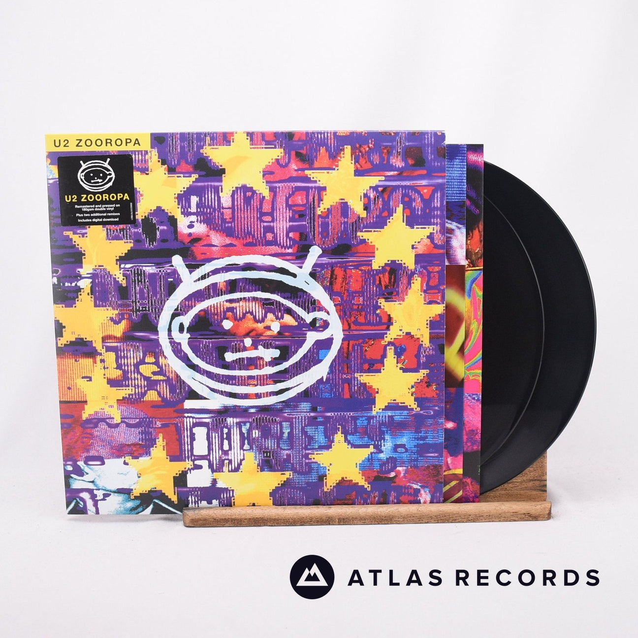 U2 Zooropa 2 x LP Vinyl Record - Front Cover & Record