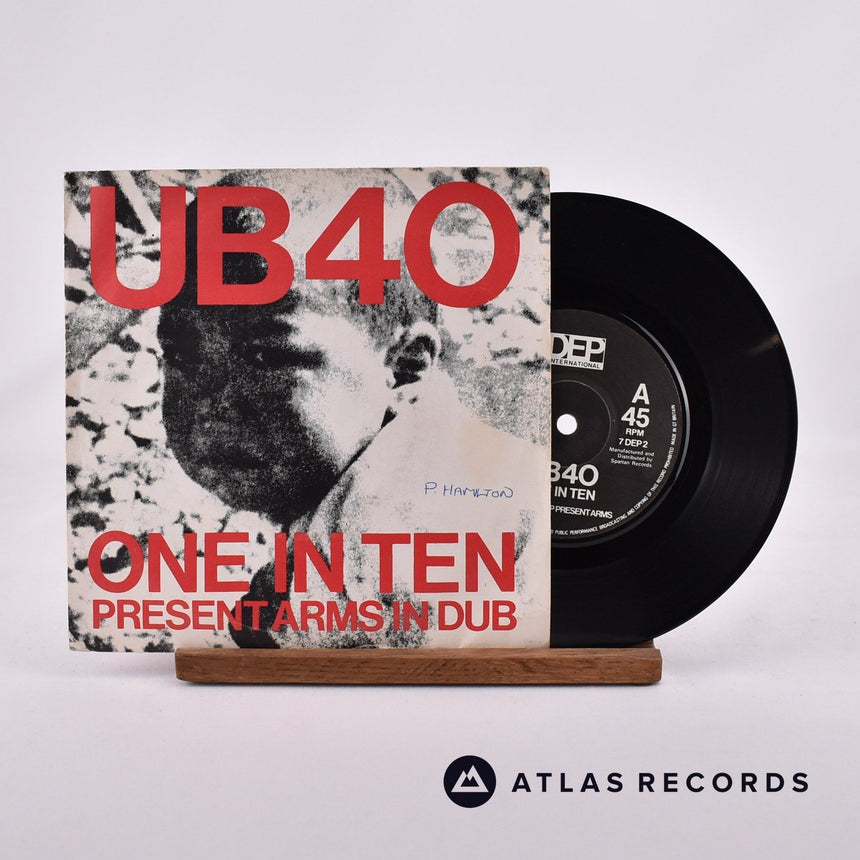 UB40 One In Ten 7" Vinyl Record - Front Cover & Record