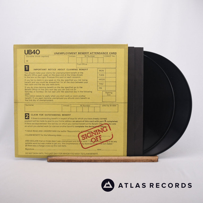 UB40 Signing Off LP + 12" Vinyl Record - Front Cover & Record