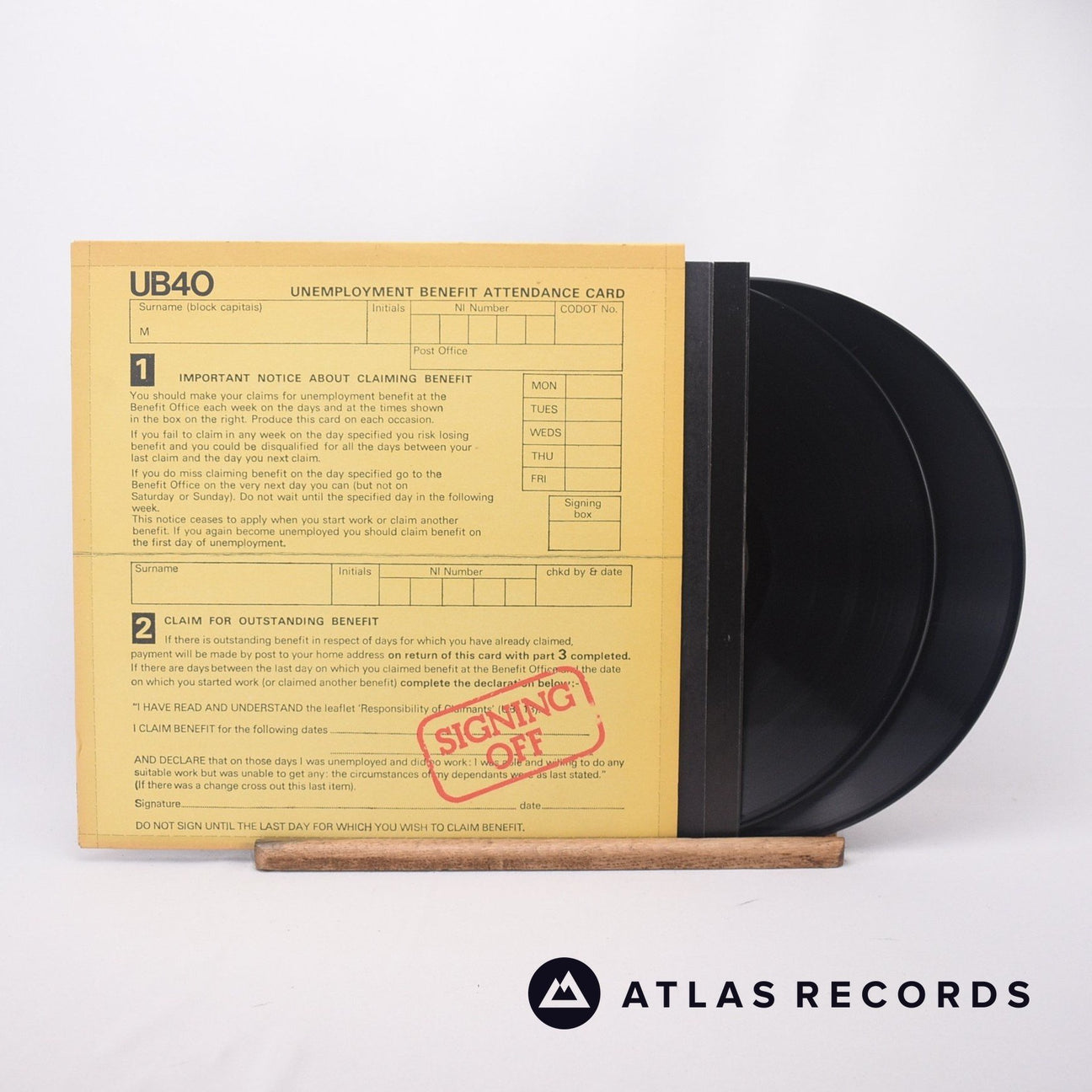 UB40 Signing Off LP + 12" Vinyl Record - Front Cover & Record