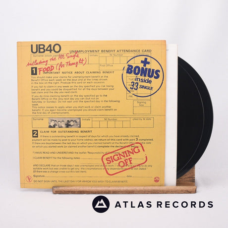 UB40 Signing Off LP + 12" Vinyl Record - Front Cover & Record