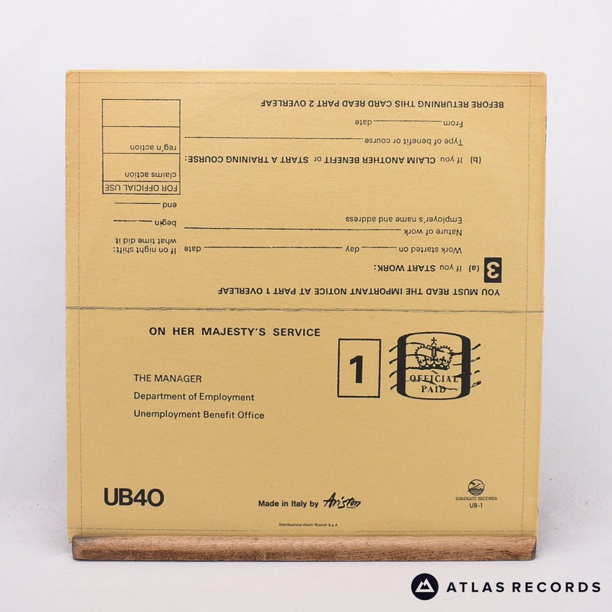 UB40 - Signing Off - Italy LP + 12" Vinyl Record - VG+/EX