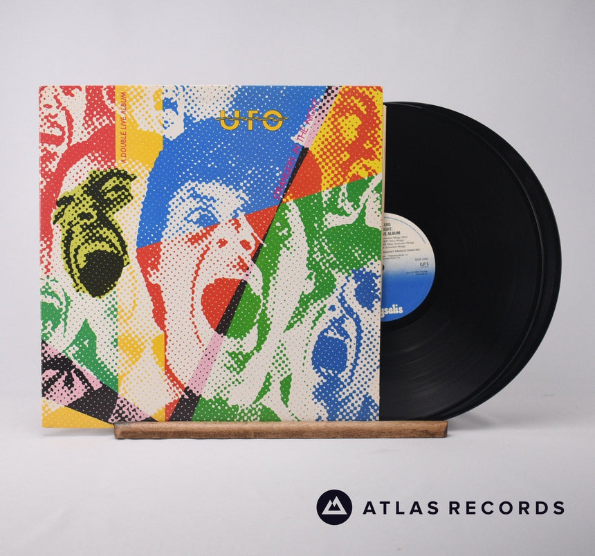 UFO Strangers In The Night Double LP Vinyl Record - Front Cover & Record