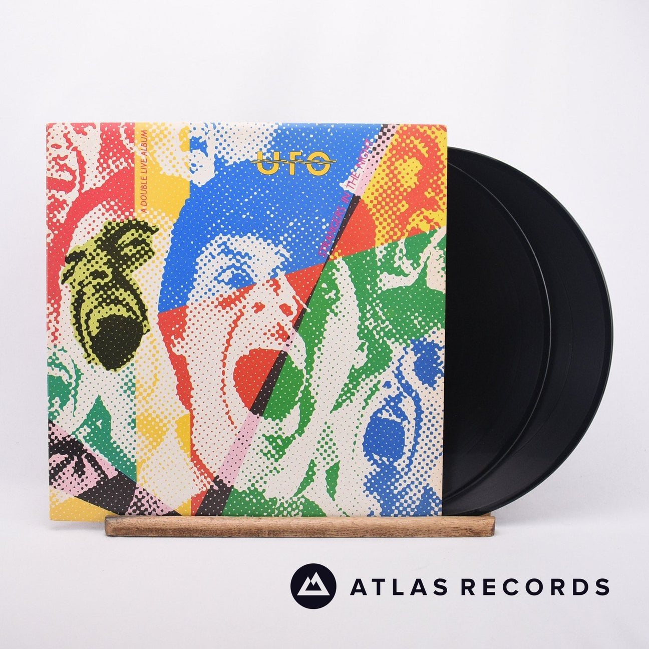 UFO Strangers In The Night 2 x LP Vinyl Record - Front Cover & Record